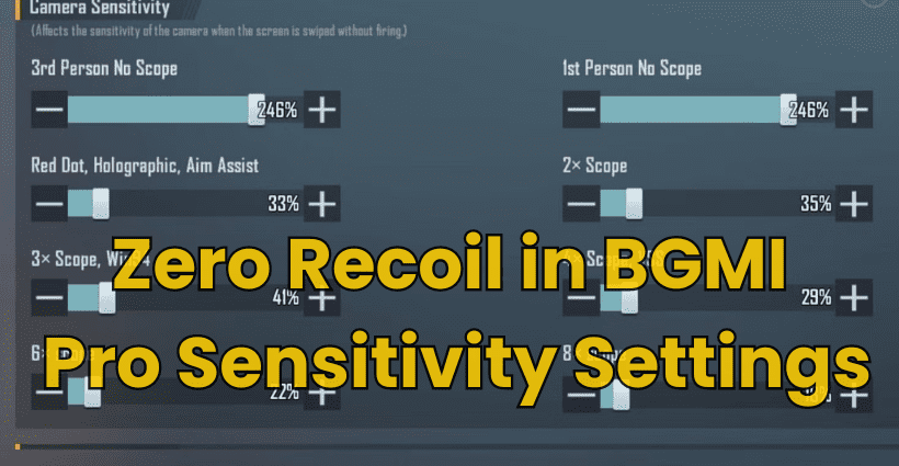 BGMI Zero Recoil Sensitivity 2024: Pro Sensitivity Settings Revealed